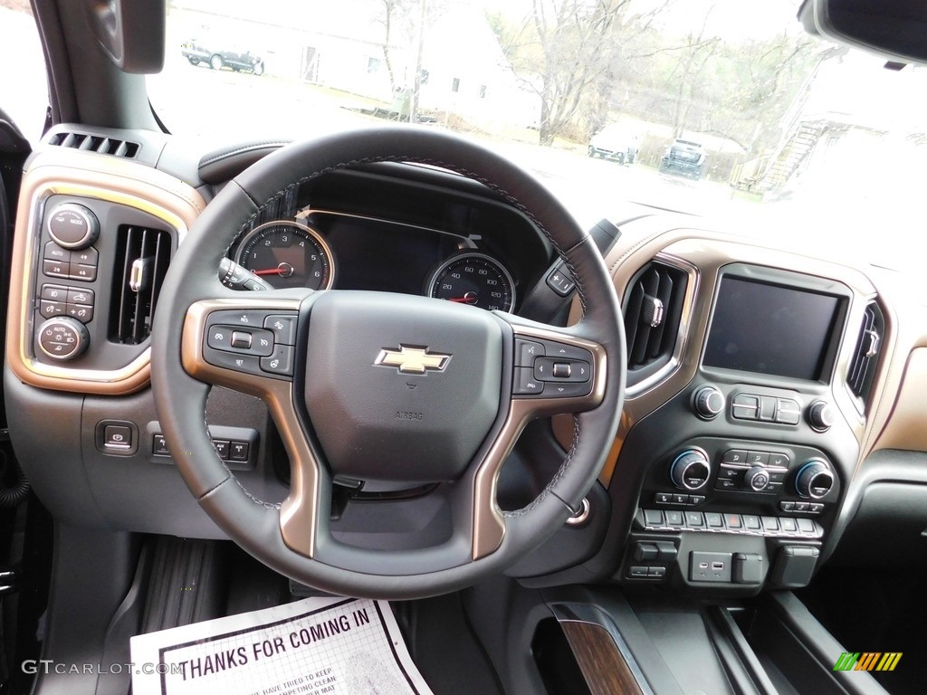 2023 Chevrolet Silverado 3500HD High Country Crew Cab 4x4 Jet Black/Umber Dashboard Photo #145244068