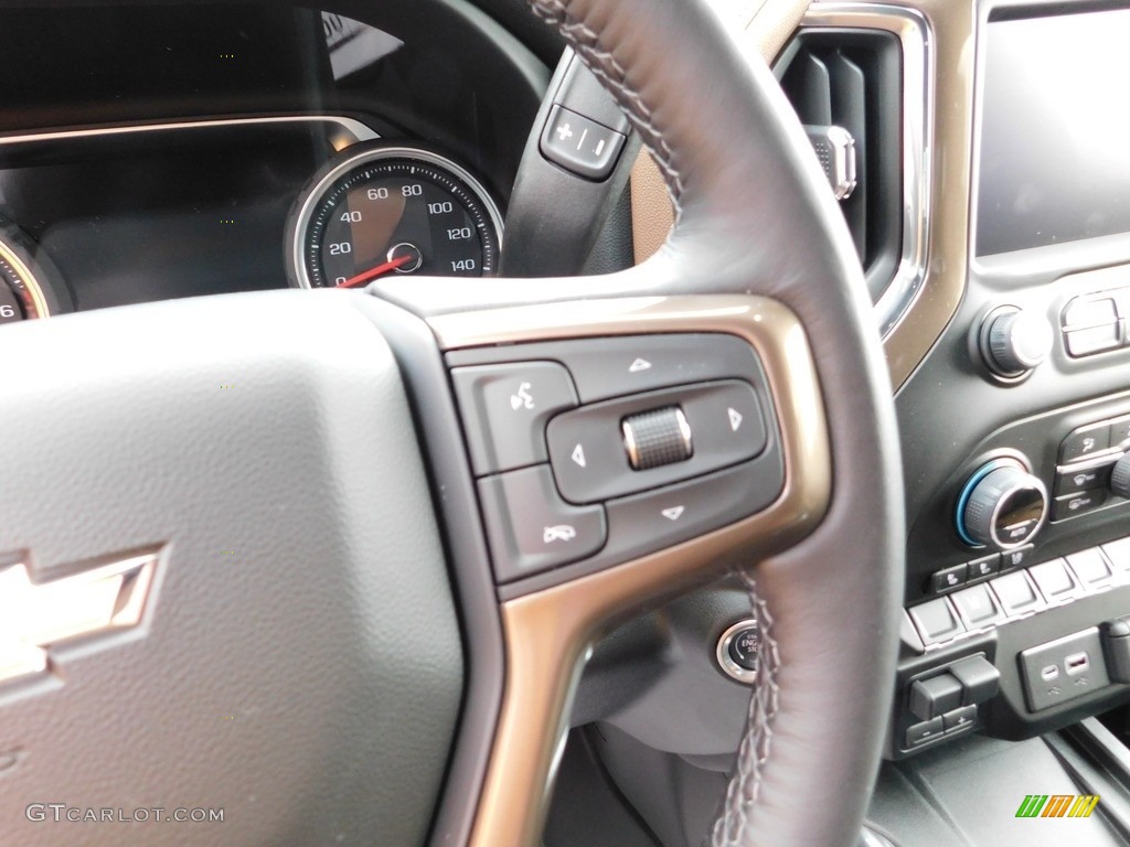 2023 Chevrolet Silverado 3500HD High Country Crew Cab 4x4 Jet Black/Umber Steering Wheel Photo #145244115