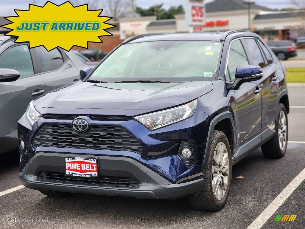 2020 RAV4 XLE Premium AWD - Blue Flame / Black photo #1