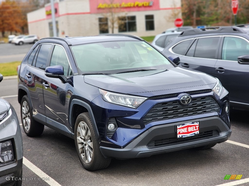 2020 RAV4 XLE Premium AWD - Blue Flame / Black photo #2