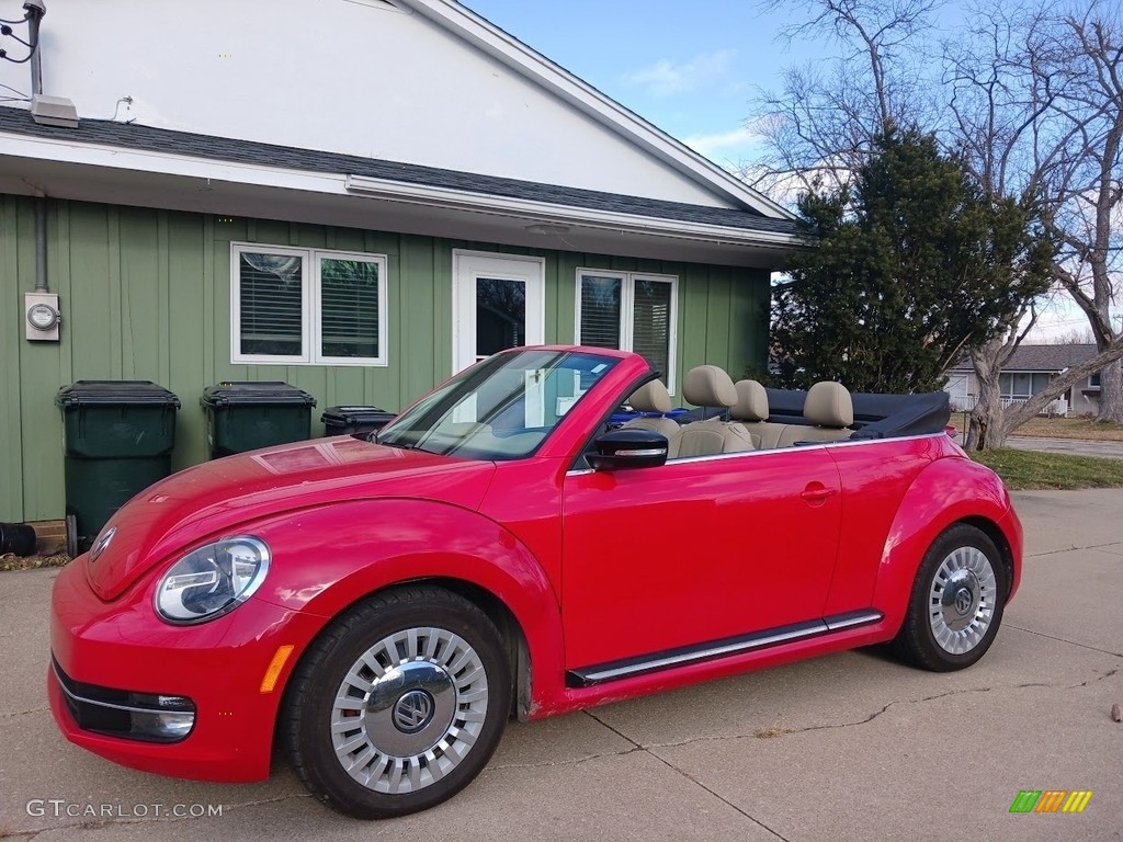 2013 Beetle Turbo Convertible 60s Edition - Tornado Red / Beige photo #1