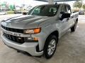 2019 Silver Ice Metallic Chevrolet Silverado 1500 Custom Double Cab 4WD  photo #2