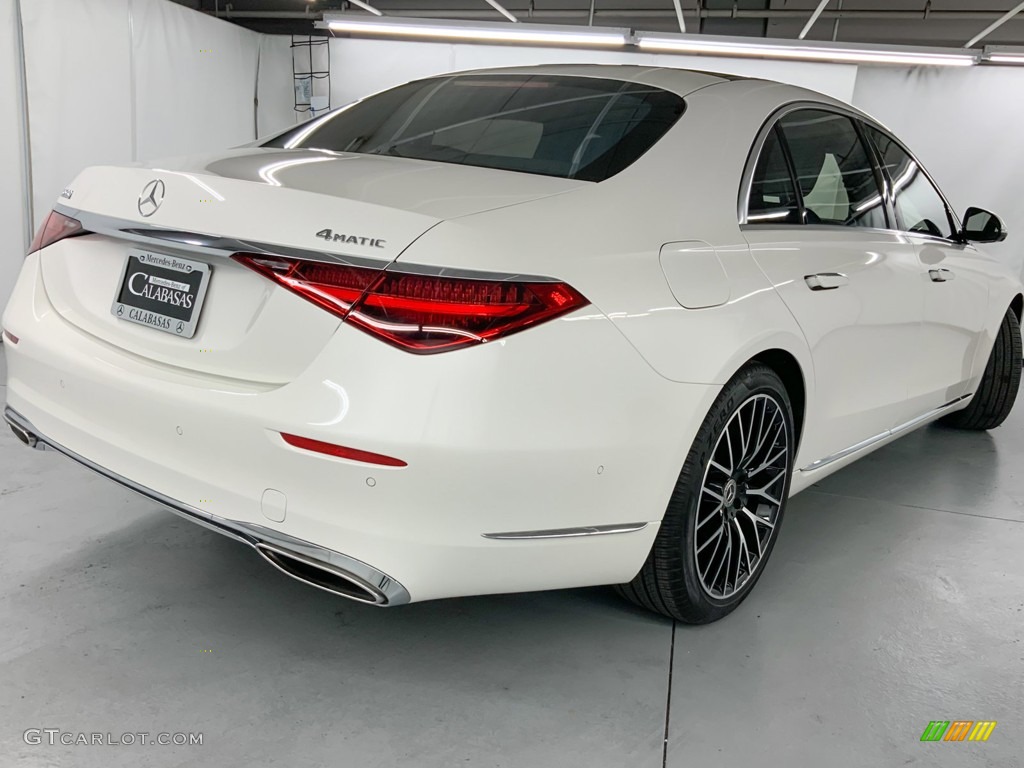 2021 S 580 4Matic Sedan - designo Diamond White Metallic / Black photo #5