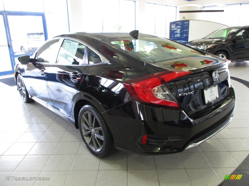 2020 Civic EX Sedan - Crystal Black Pearl / Black photo #9