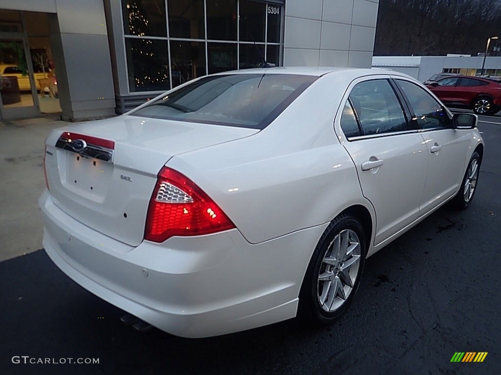 2012 Fusion SEL - White Platinum Tri-Coat / Charcoal Black photo #2