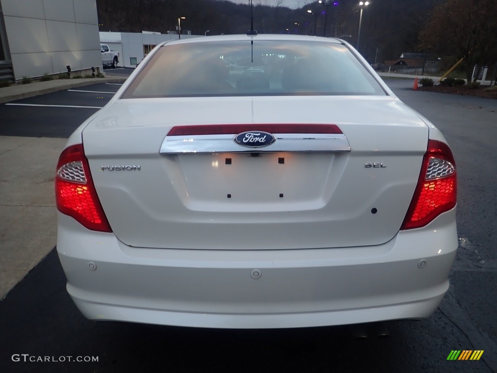 2012 Fusion SEL - White Platinum Tri-Coat / Charcoal Black photo #3