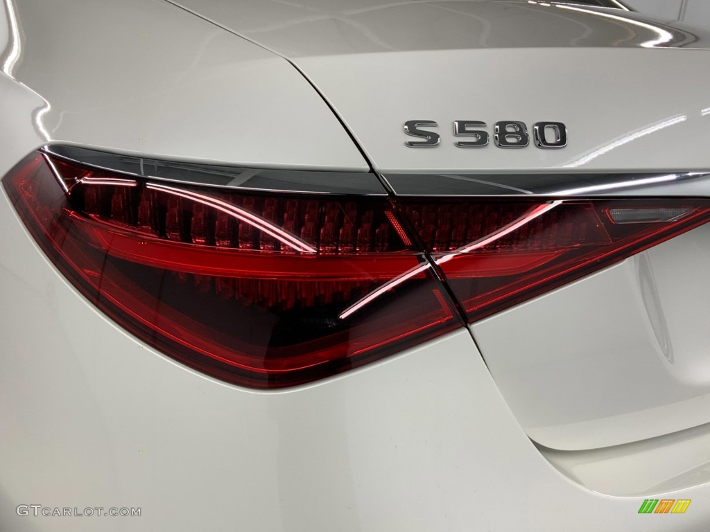 2021 S 580 4Matic Sedan - designo Diamond White Metallic / Black photo #12