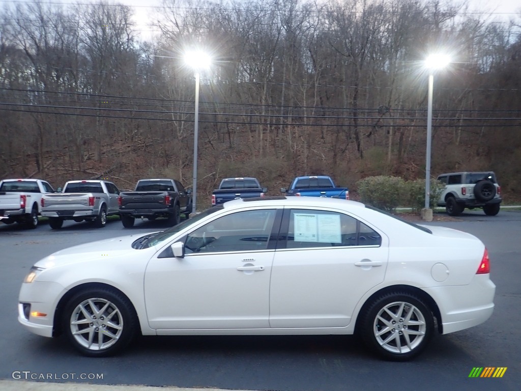 2012 Fusion SEL - White Platinum Tri-Coat / Charcoal Black photo #5