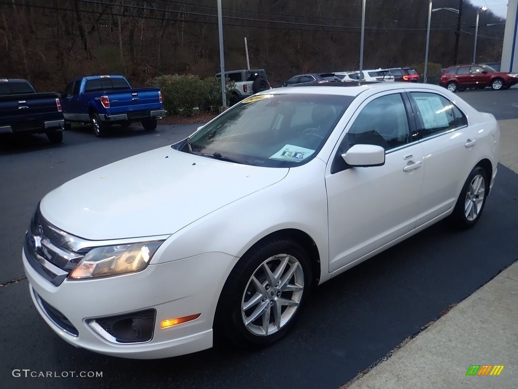 2012 Fusion SEL - White Platinum Tri-Coat / Charcoal Black photo #6