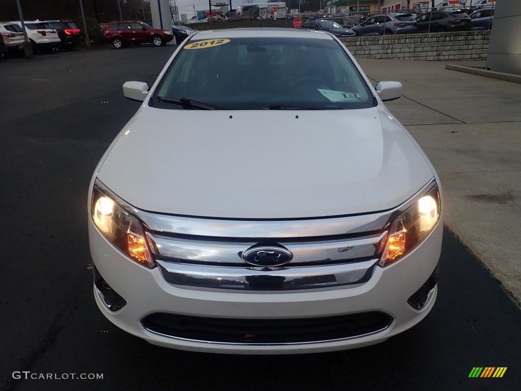 2012 Fusion SEL - White Platinum Tri-Coat / Charcoal Black photo #7