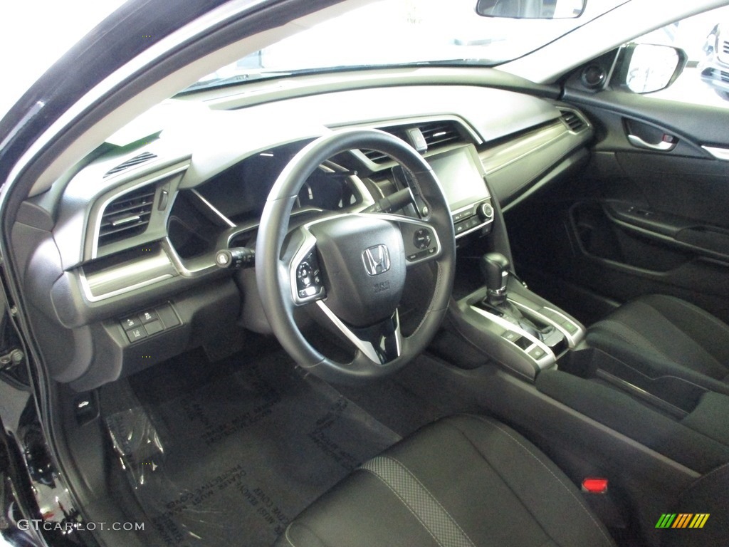 2020 Civic EX Sedan - Crystal Black Pearl / Black photo #26