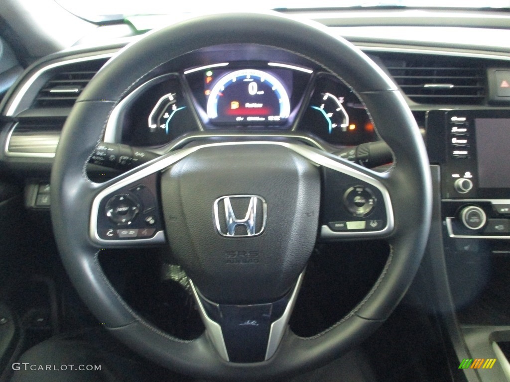 2020 Civic EX Sedan - Crystal Black Pearl / Black photo #30