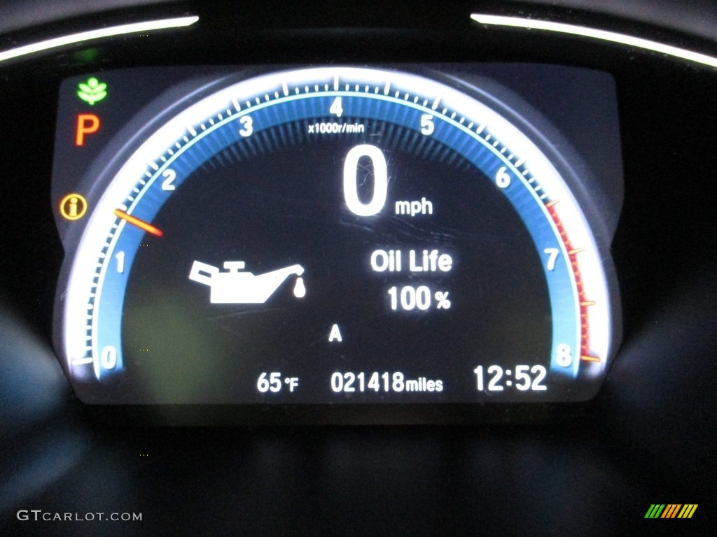 2020 Civic EX Sedan - Crystal Black Pearl / Black photo #33