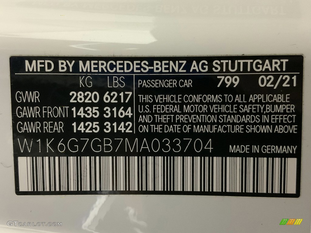 2021 S 580 4Matic Sedan - designo Diamond White Metallic / Black photo #37