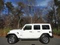 2023 Bright White Jeep Wrangler Unlimited Sahara 4x4 w/Sky One-Touch  photo #1