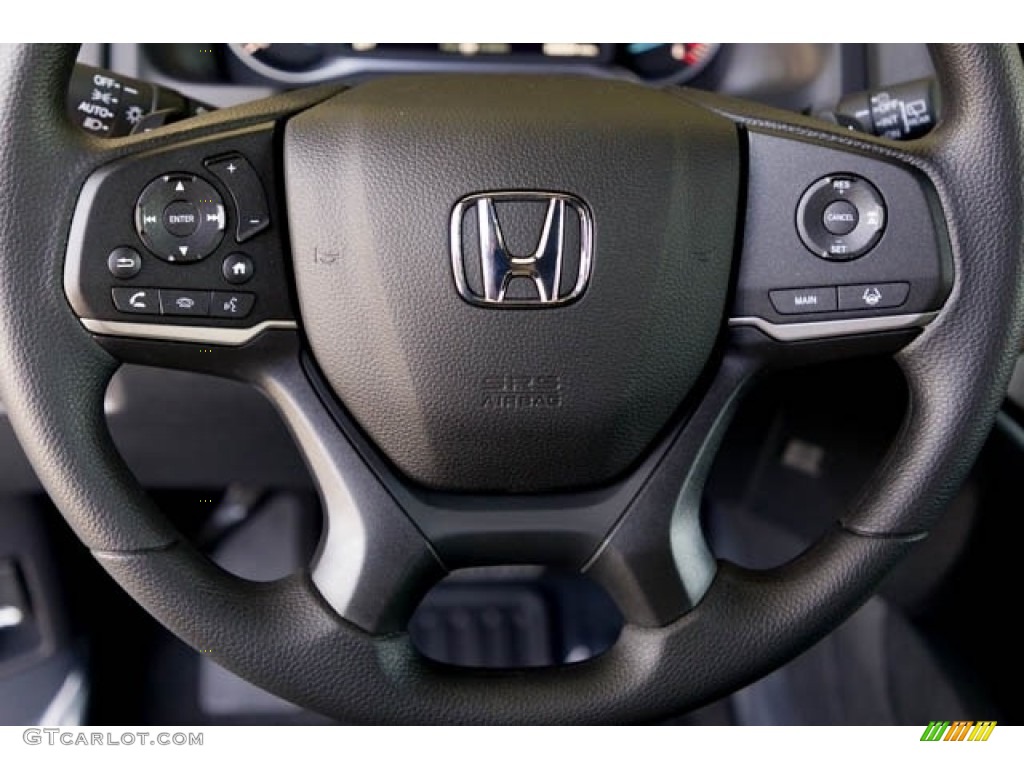 2022 Honda Pilot Sport Black Steering Wheel Photo #145250496