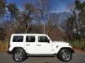 2023 Bright White Jeep Wrangler Unlimited Sahara 4x4 w/Sky One-Touch  photo #5