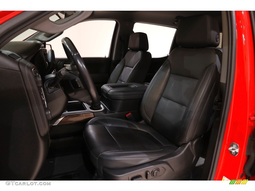 Jet Black Interior 2021 Chevrolet Silverado 1500 LT Trail Boss Crew Cab 4x4 Photo #145251141