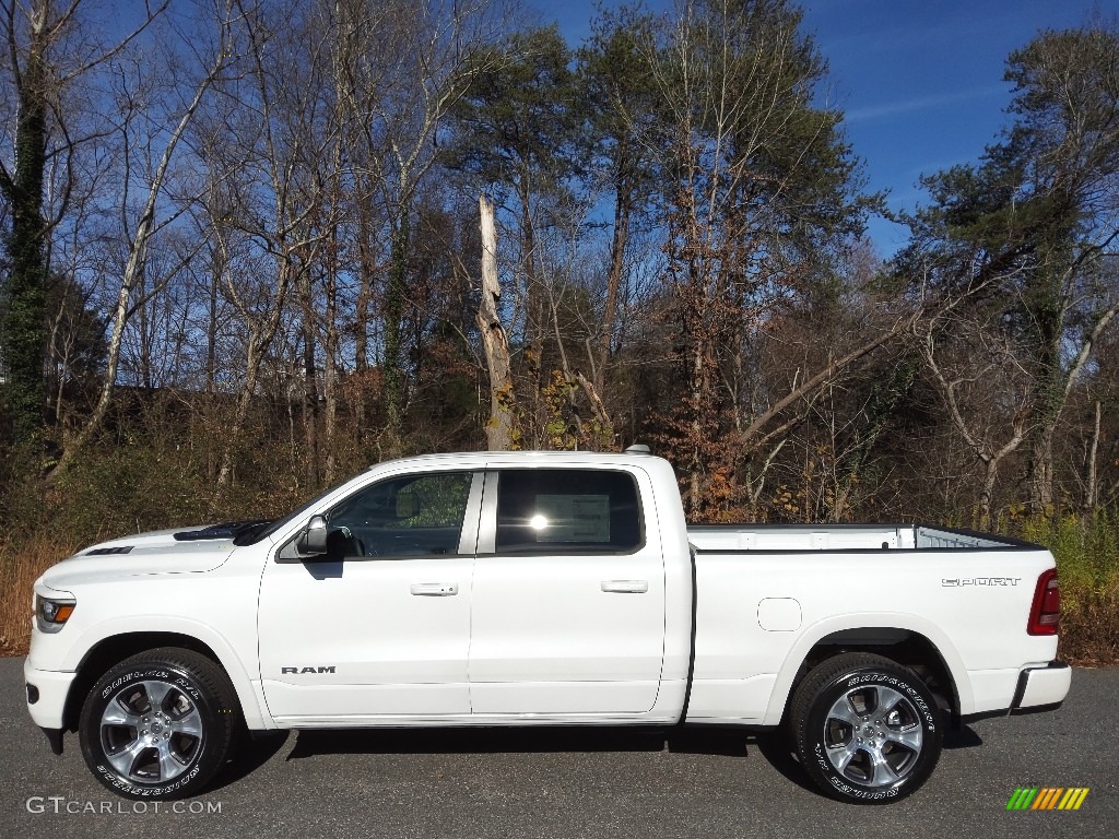 2022 1500 Laramie Crew Cab 4x4 - Ivory White Tri-Coat Pearl / Black photo #1