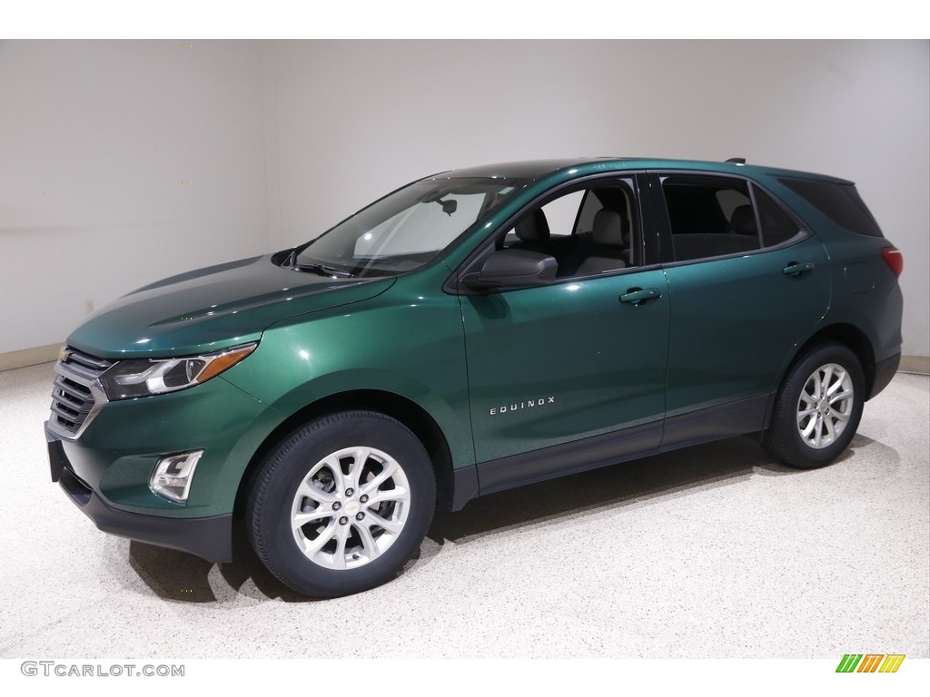2019 Equinox LS AWD - Ivy Green Metallic / Medium Ash Gray photo #3