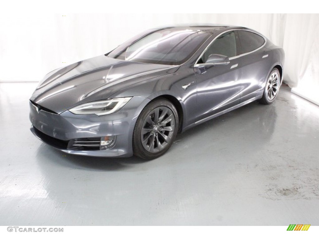 Midnight Silver Metallic 2019 Tesla Model S 75D Exterior Photo #145251726