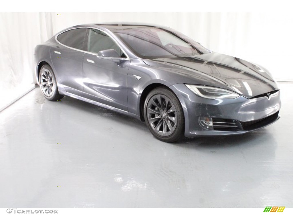 Midnight Silver Metallic 2019 Tesla Model S 75D Exterior Photo #145252445