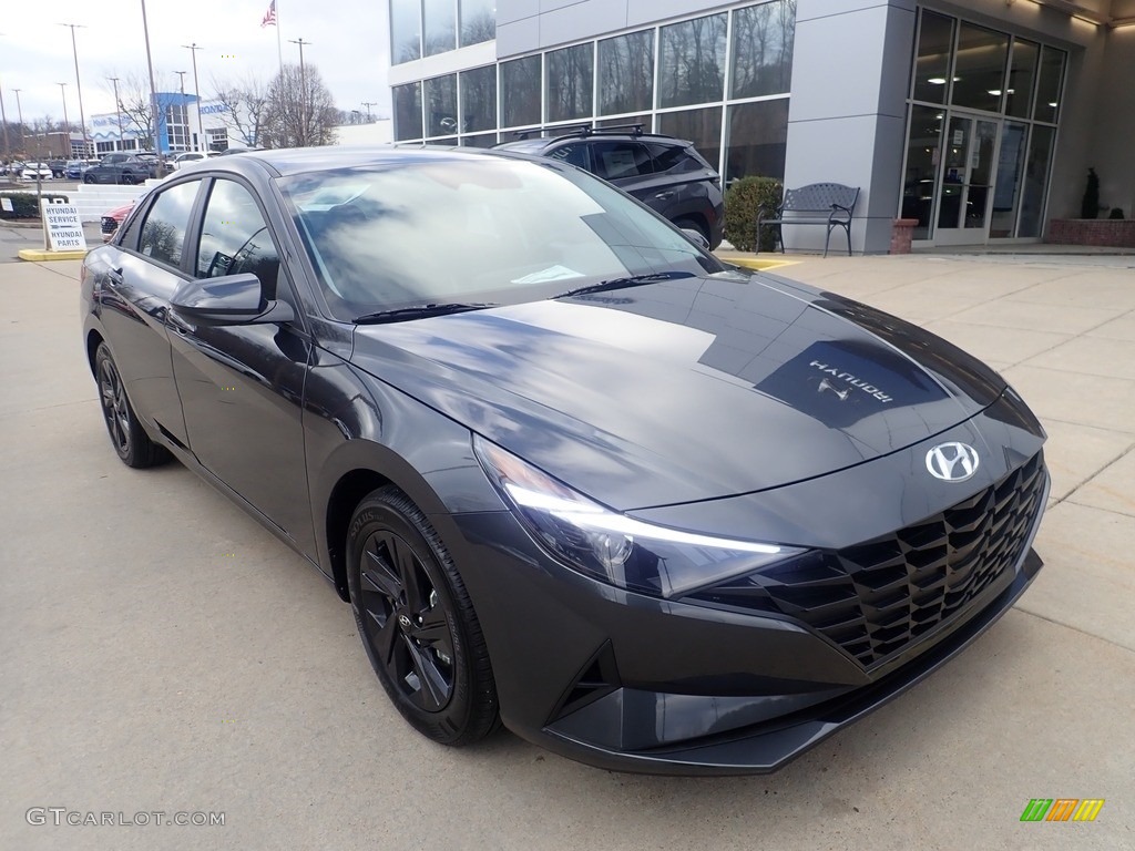2023 Elantra SEL - Portofino Gray / Black photo #9