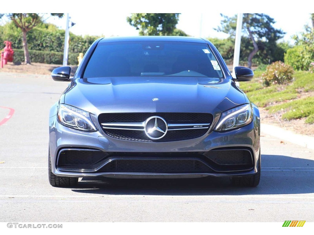 2016 C 63 AMG Sedan - Steel Grey Metallic / Black photo #3