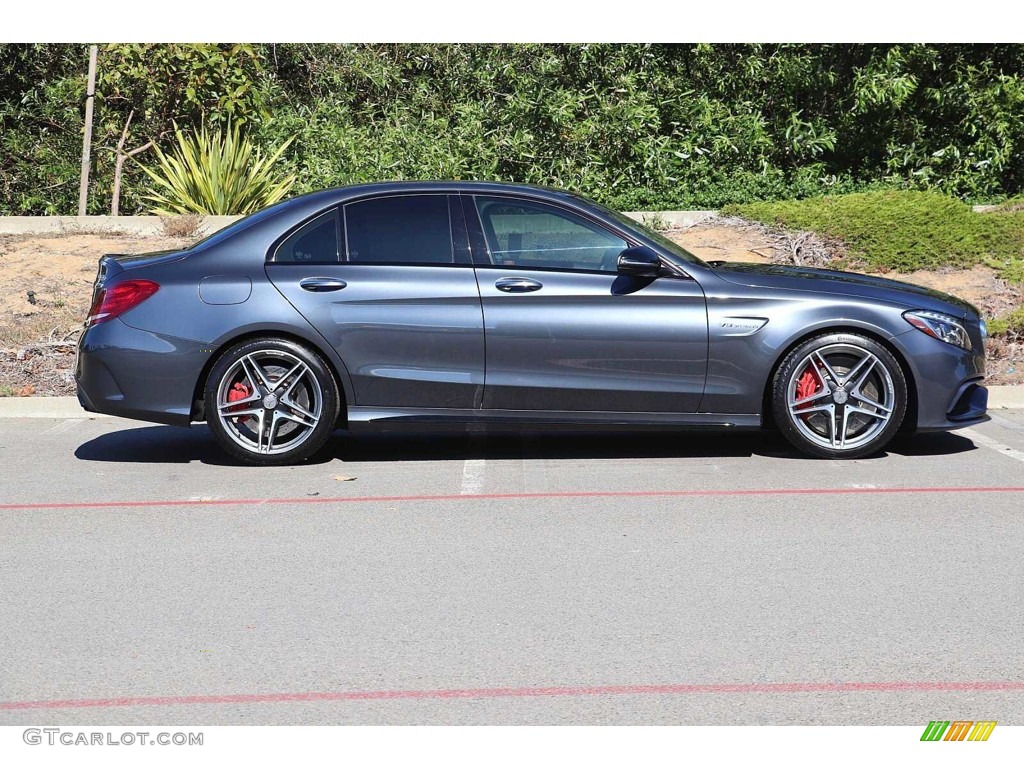 2016 C 63 AMG Sedan - Steel Grey Metallic / Black photo #4