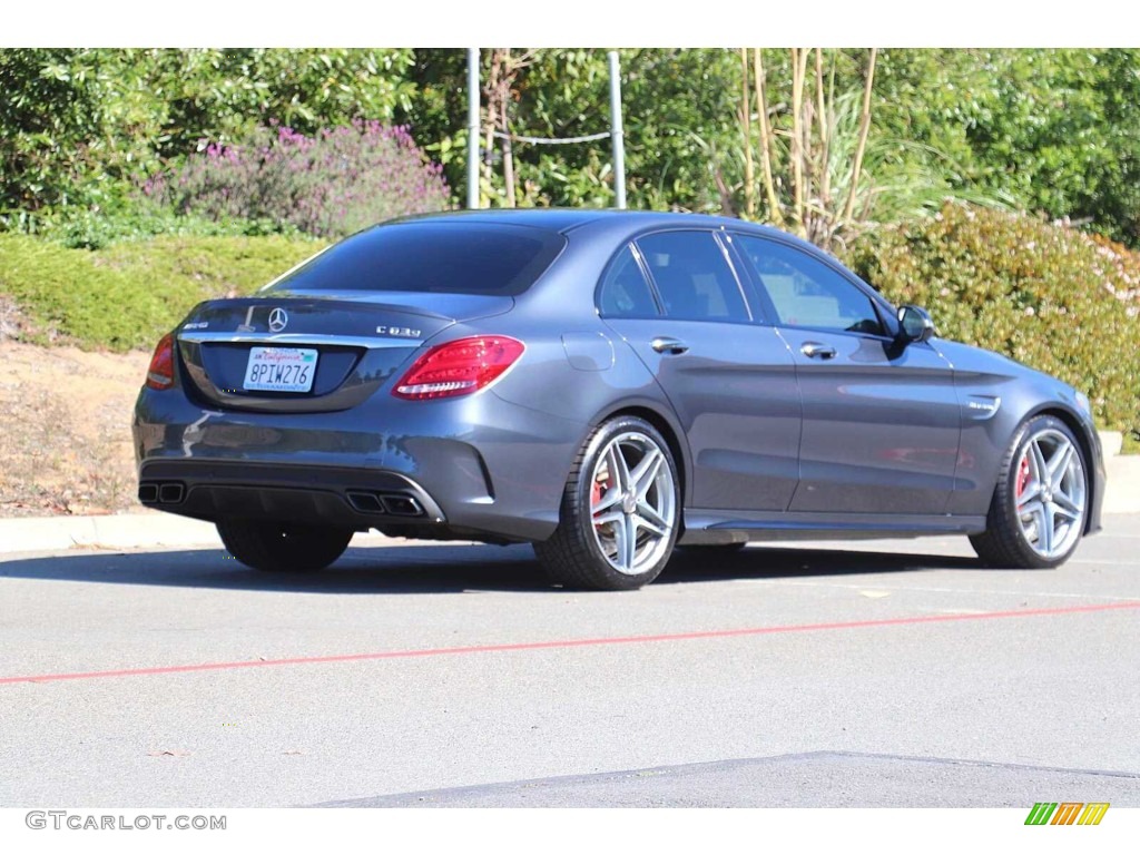2016 C 63 AMG Sedan - Steel Grey Metallic / Black photo #5