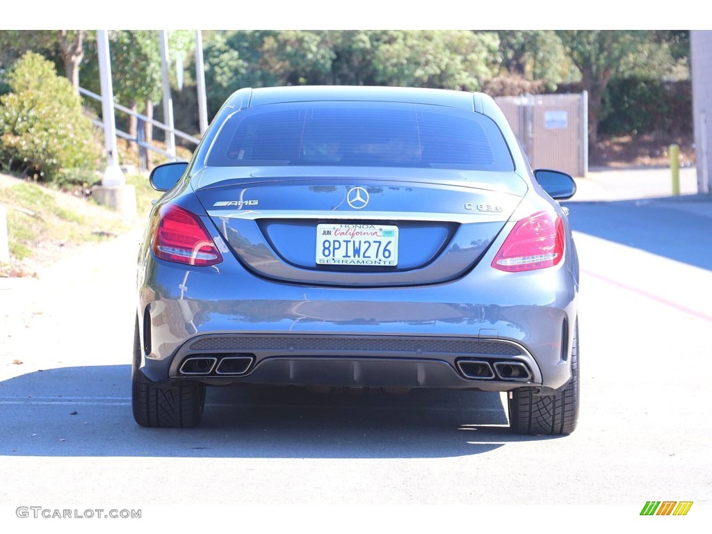 2016 C 63 AMG Sedan - Steel Grey Metallic / Black photo #6
