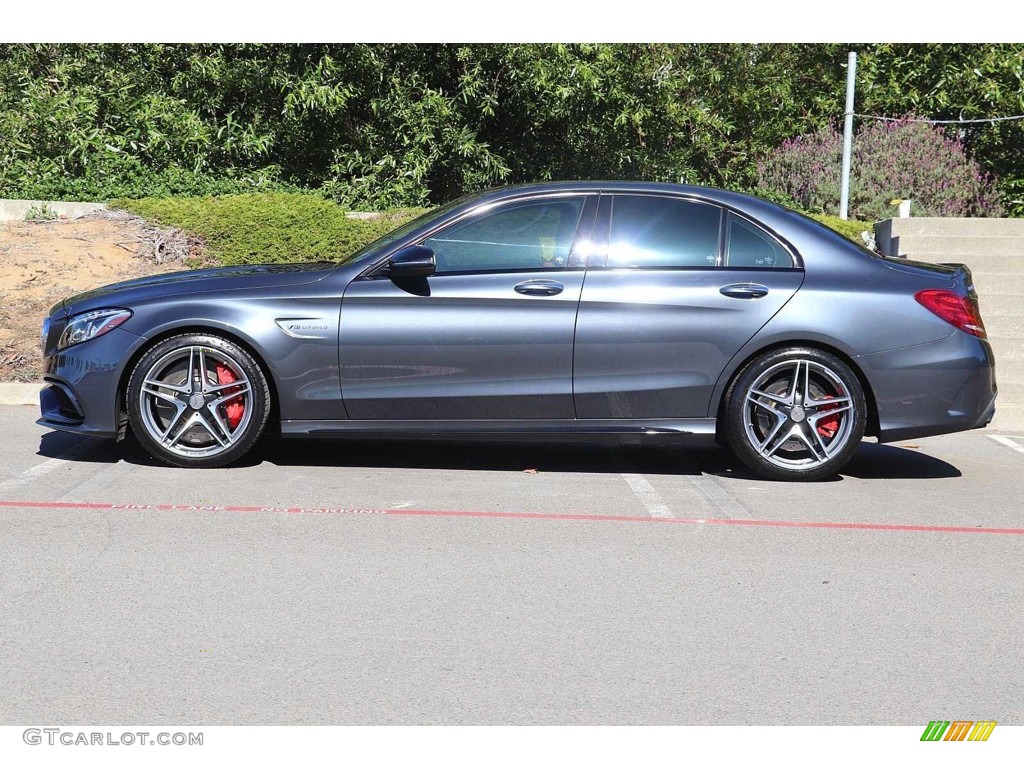 2016 C 63 AMG Sedan - Steel Grey Metallic / Black photo #9