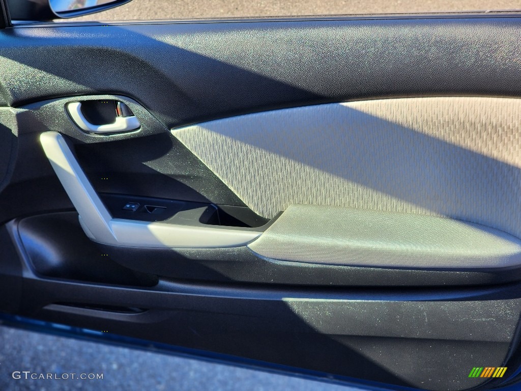 2015 Civic LX Coupe - Dyno Blue Pearl / Gray photo #10