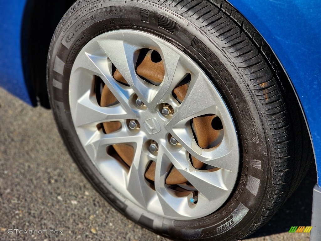 2015 Civic LX Coupe - Dyno Blue Pearl / Gray photo #20