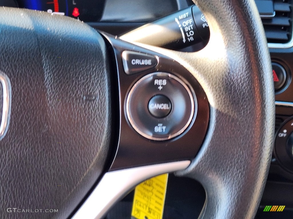 2015 Civic LX Coupe - Dyno Blue Pearl / Gray photo #24