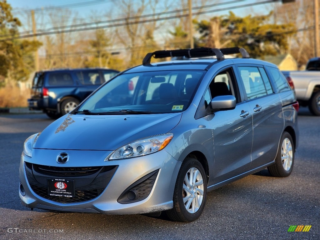 2012 MAZDA5 Sport - Liquid Silver Metallic / Black photo #1