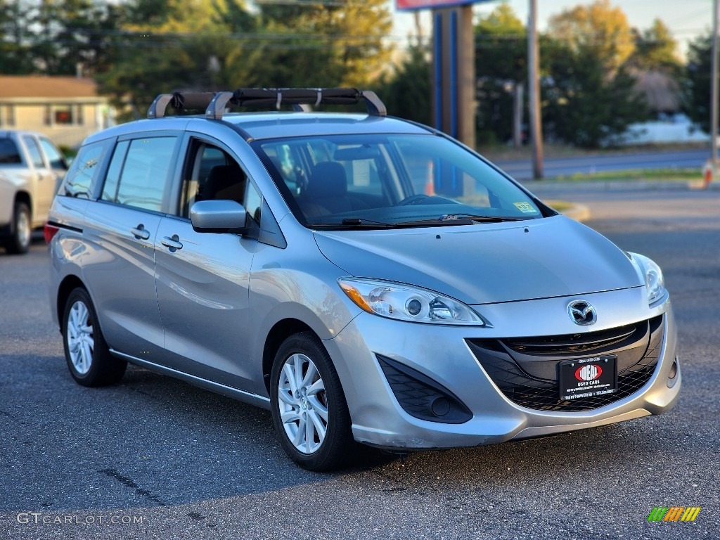 2012 MAZDA5 Sport - Liquid Silver Metallic / Black photo #2