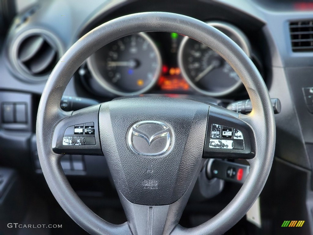 2012 MAZDA5 Sport - Liquid Silver Metallic / Black photo #16