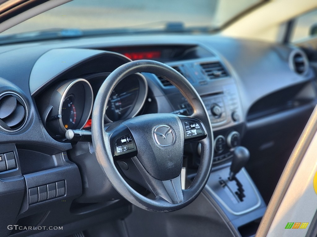 2012 MAZDA5 Sport - Liquid Silver Metallic / Black photo #24
