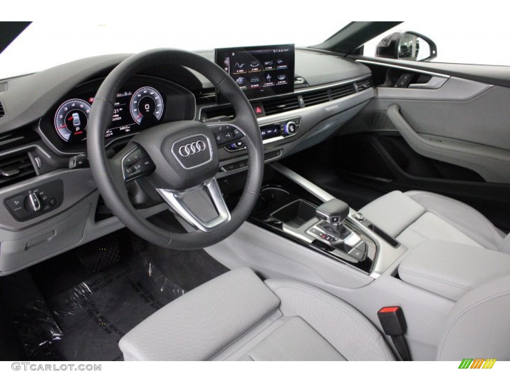 Rock Gray Interior 2022 Audi A5 S Line Premium quattro Coupe Photo #145257339