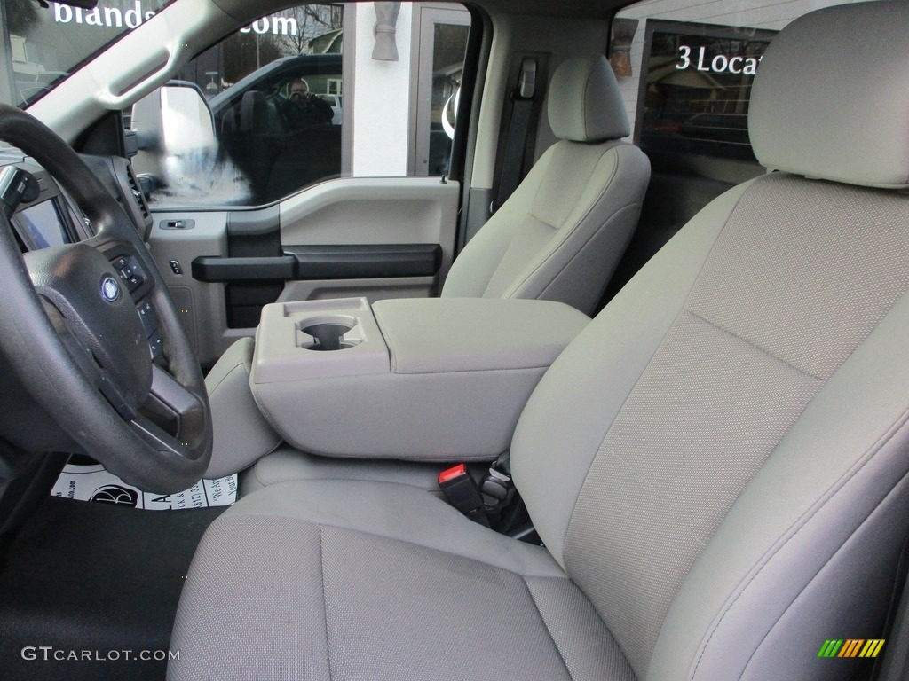 Medium Earth Gray Interior 2021 Ford F350 Super Duty XL Regular Cab 4x4 Photo #145257582