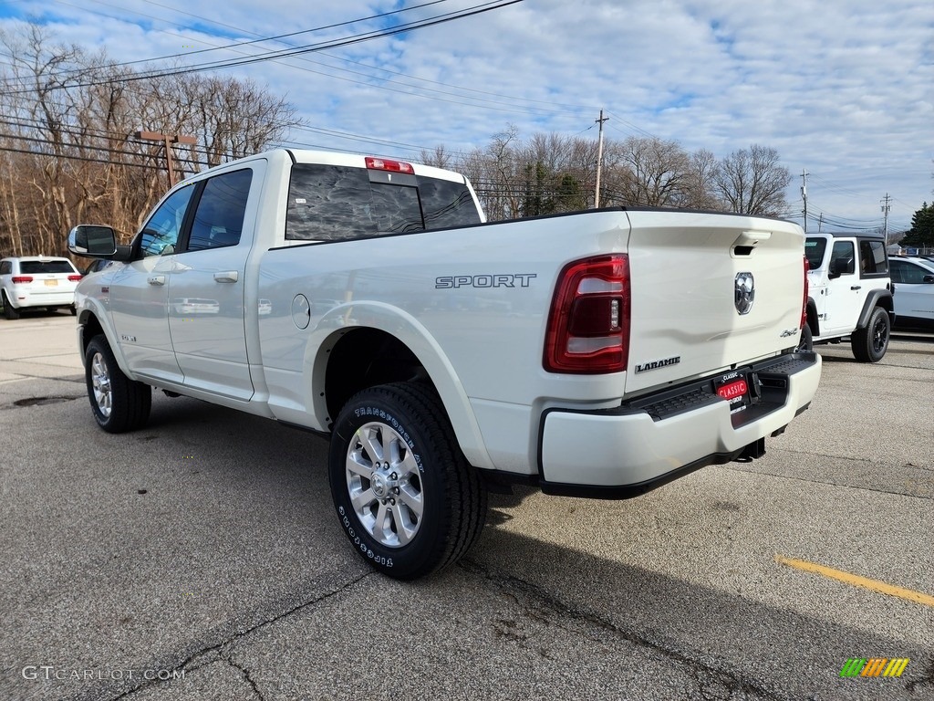 2022 2500 Laramie Crew Cab 4x4 - Pearl White / Black photo #9