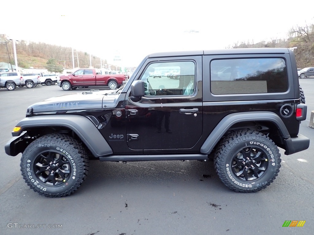 2023 Wrangler Willys 4x4 - Black / Black photo #2