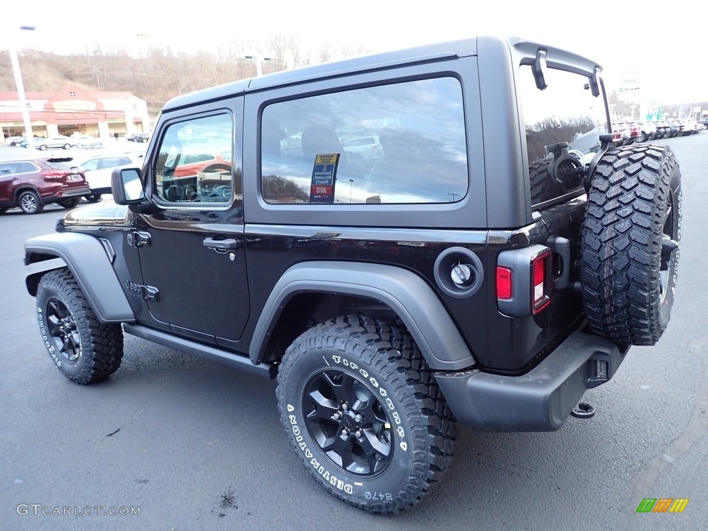 2023 Wrangler Willys 4x4 - Black / Black photo #3