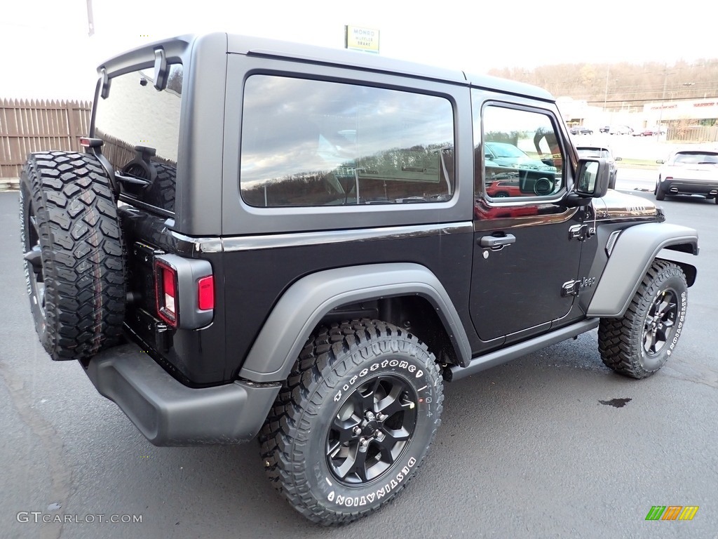 2023 Wrangler Willys 4x4 - Black / Black photo #6