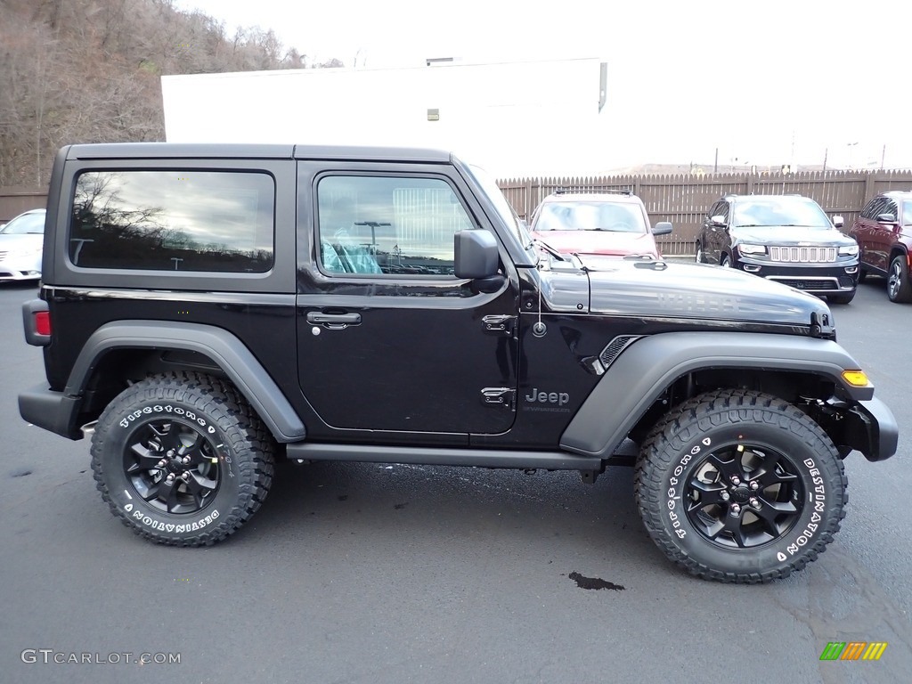 2023 Wrangler Willys 4x4 - Black / Black photo #7