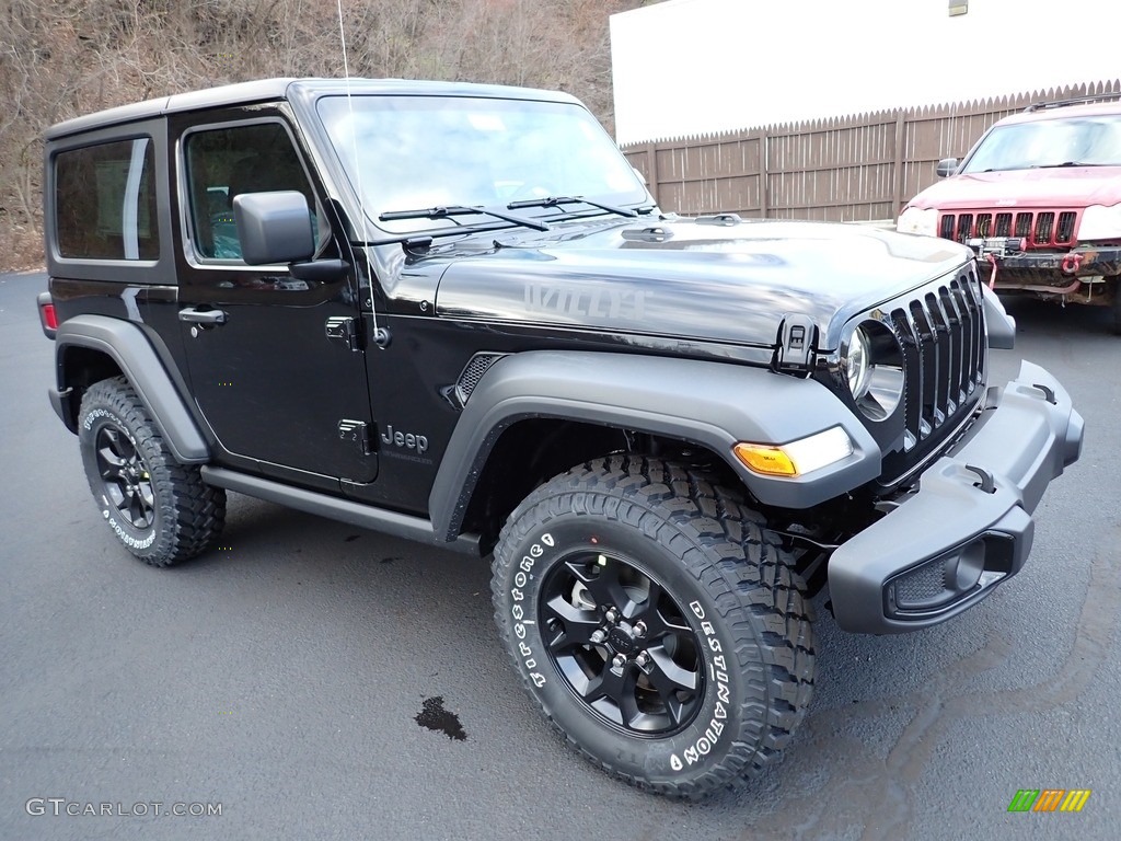 2023 Wrangler Willys 4x4 - Black / Black photo #8