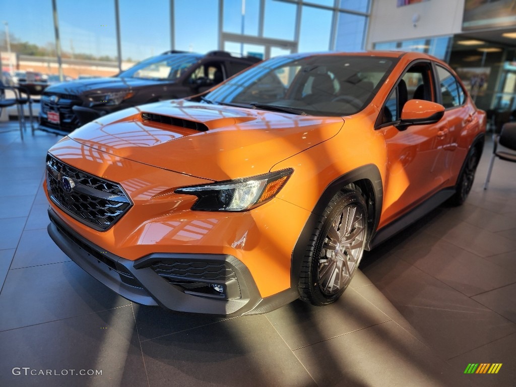 Solar Orange Pearl 2022 Subaru WRX Premium Exterior Photo #145262927