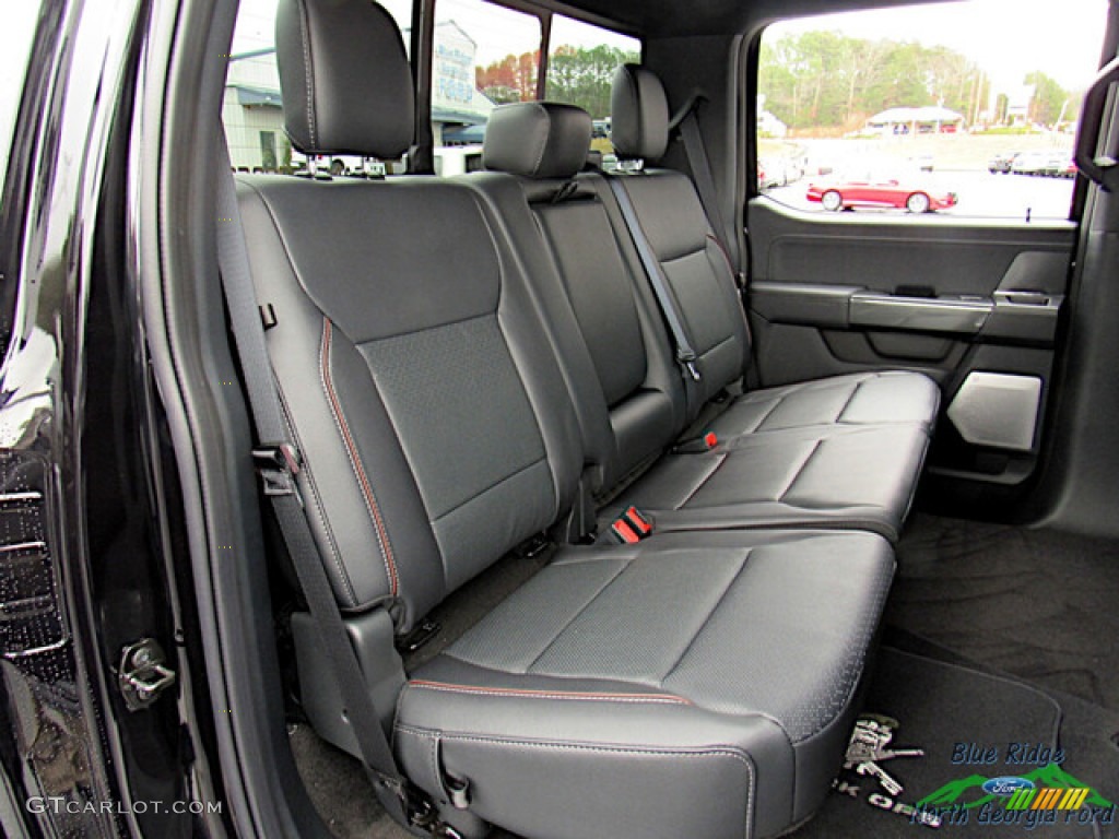 2022 Ford F150 Tuscany Black Ops Lariat SuperCrew 4x4 Rear Seat Photo #145265595