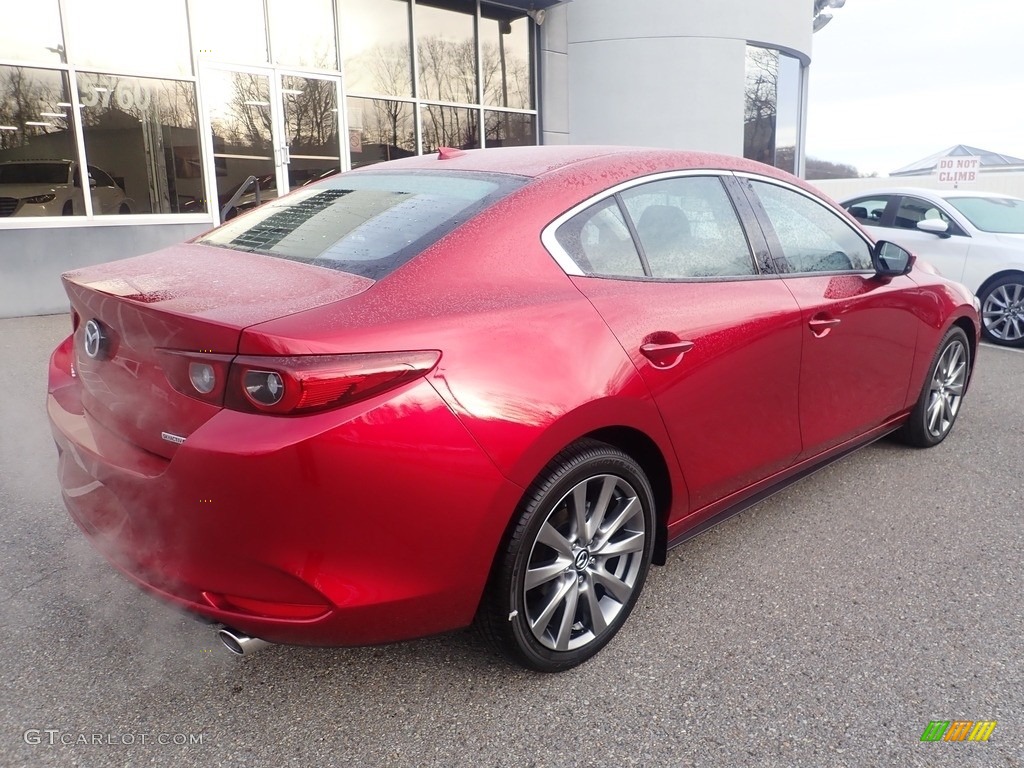 2022 Mazda3 Premium Sedan - Soul Red Crystal Metallic / Black photo #2